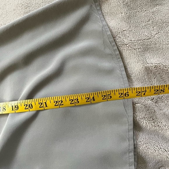 Eileen Fisher 100% Silk Crepe De Chine Popover Blouse Grey Size XS Quiet Luxury - Picture 11 of 11